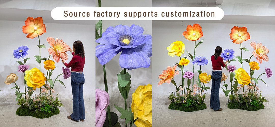 Giant Artificial Flower Set Giant Artificial Flower Set